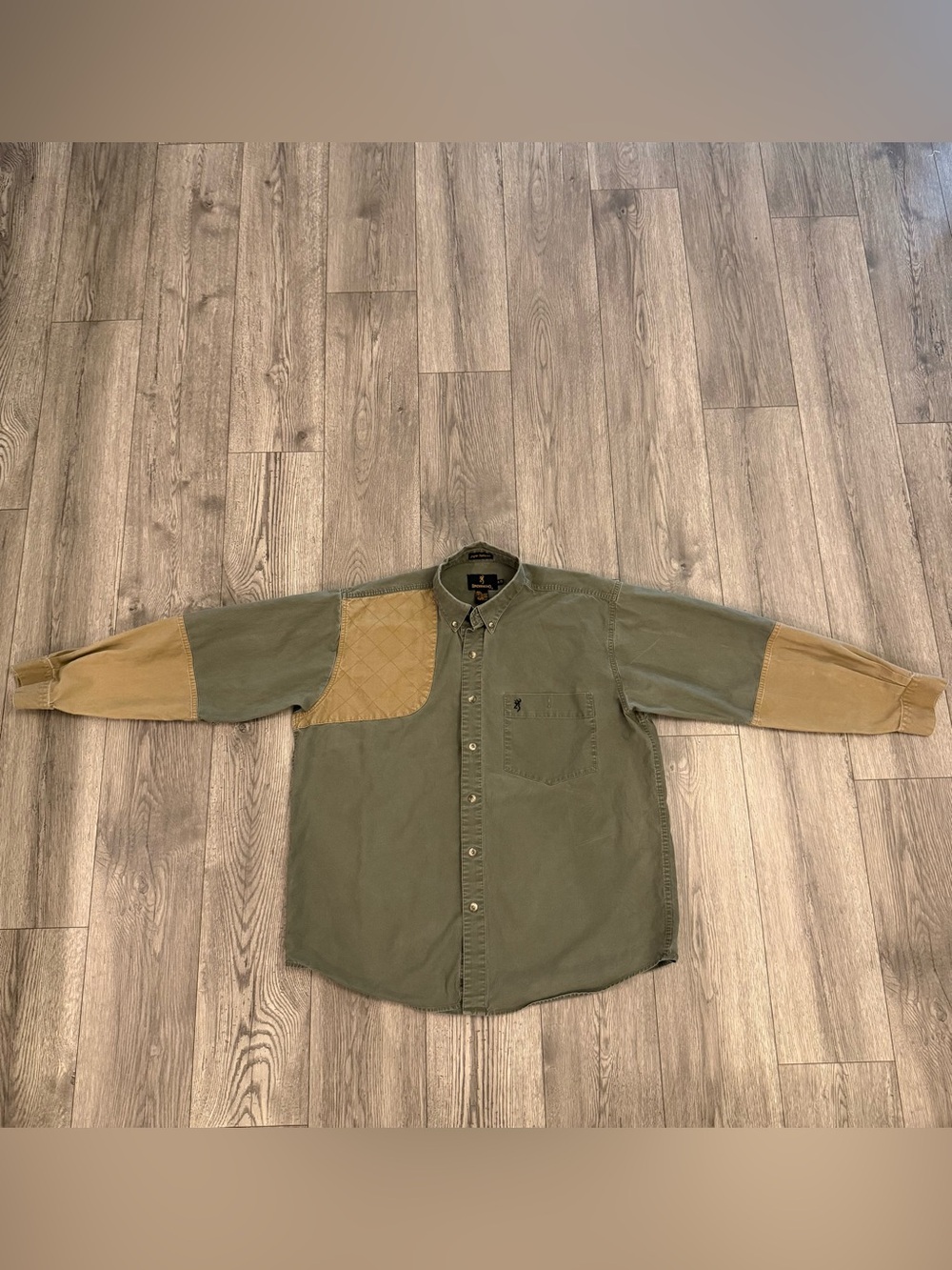 Browning Super Natural Quilted Shoulder Shooting Hunting Long Sleeve Men’s XL